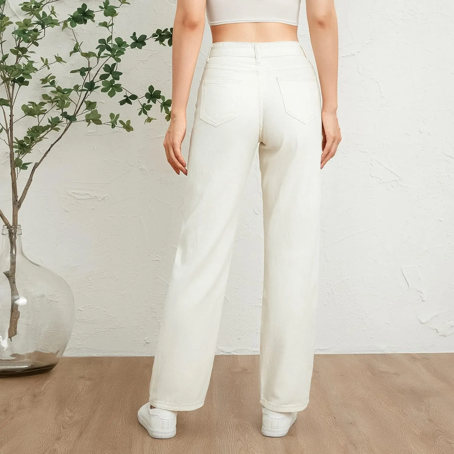 Women Baggy Y2K Jeans Vintage Low Waisted Straight Leg Denim Pants E-Girl Streetwear Clubwear