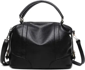Women Fashion Handbag Hobo Purse PU Leather Shoulder Crossbody Satchel Pillow Bag for Work Shopping Travel