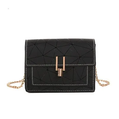 Women Shoulder Bags 2019 summer new Korean version of the Messenger bag handbag chain wild crack printing wild shoulder bag