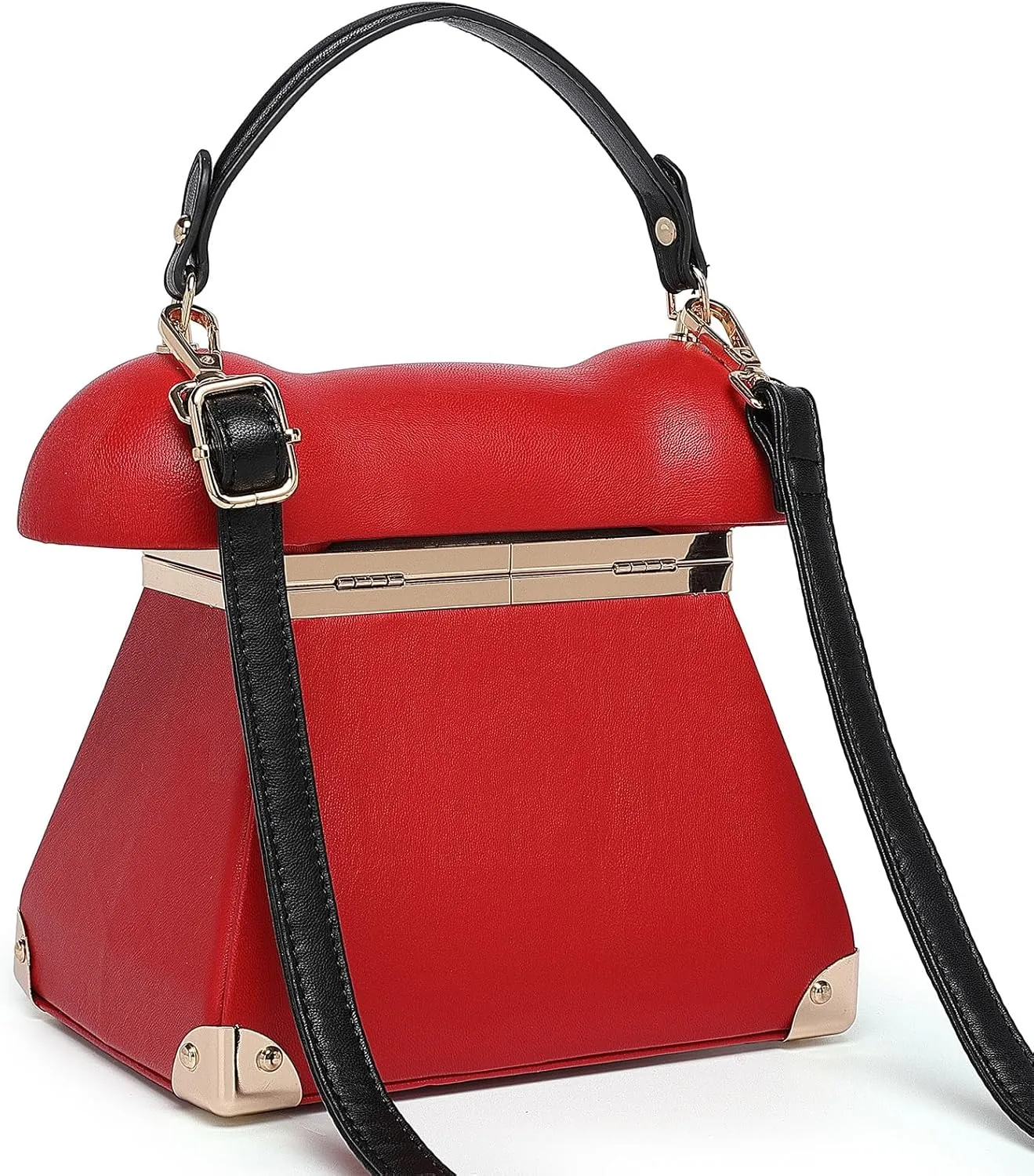 Women Telephone Shaped Crossbody Shoulder Bag Handbag PVC Unique Novelty Telephone Purse