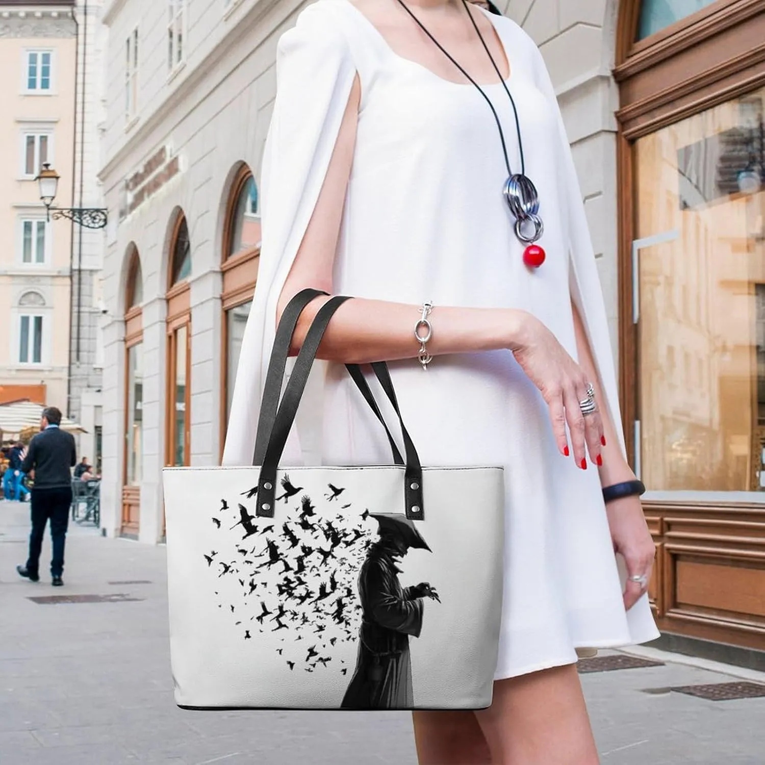 Women Tote Bags Handbags PU Leather Shoulder Casual Handbags