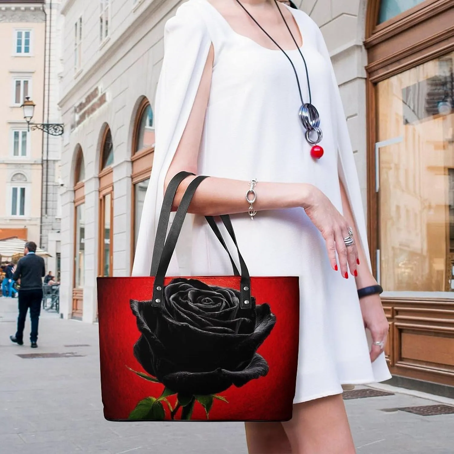 Women Tote Bags Handbags PU Leather Shoulder Casual Handbags