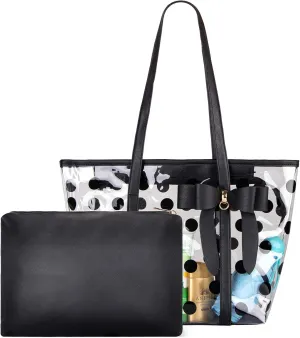 Women Waterproof PVC Clear Tote Bags Shoulder Handbag Beach Bag Shopping Work Bag