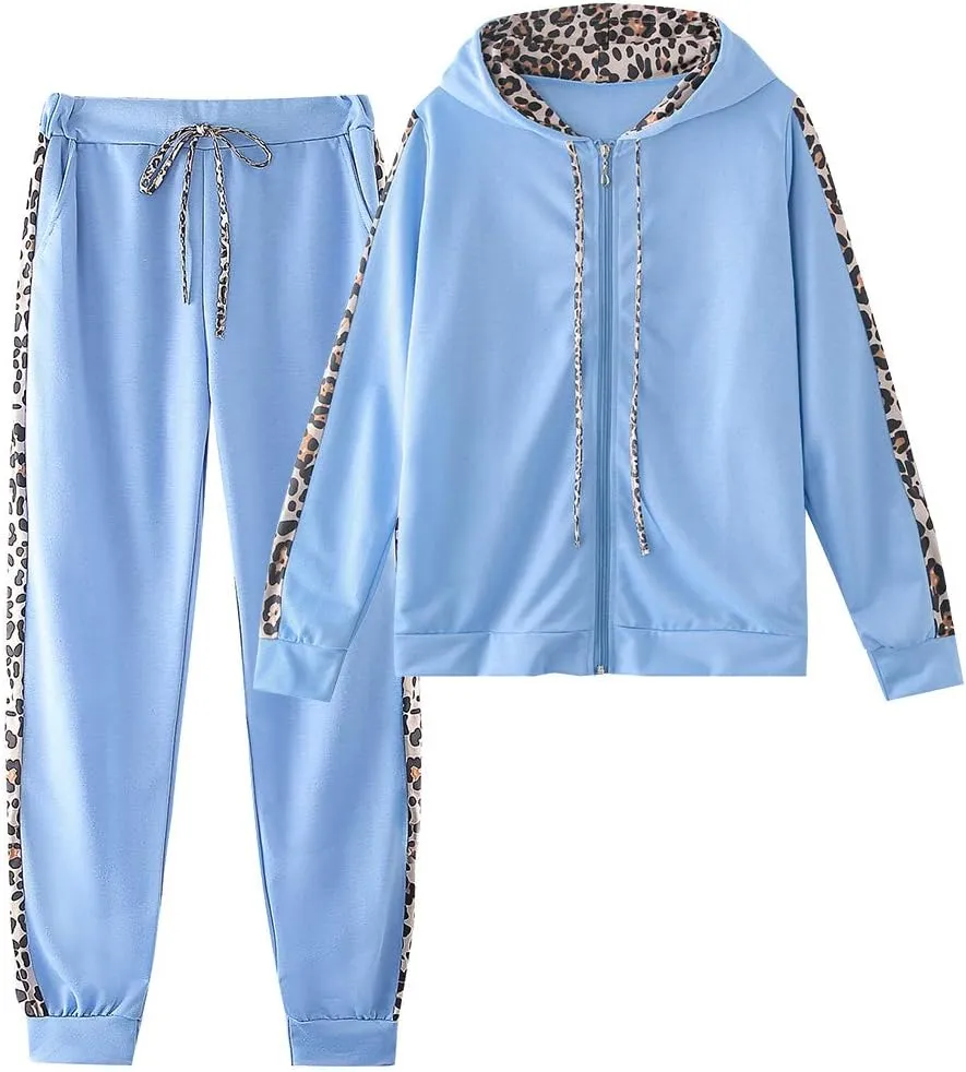 Women's 2 Piece Tracksuit Sweatsuits Sets Hoodie Sweatshirt and Jogging Sweatpants Suit