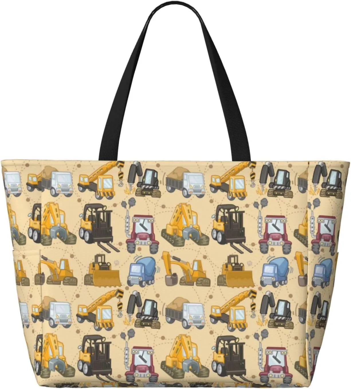 Women's Beach Tote Bag Large Waterproof Travel Bags with Pockets Sandproof Handbag for Camping Gym Pool