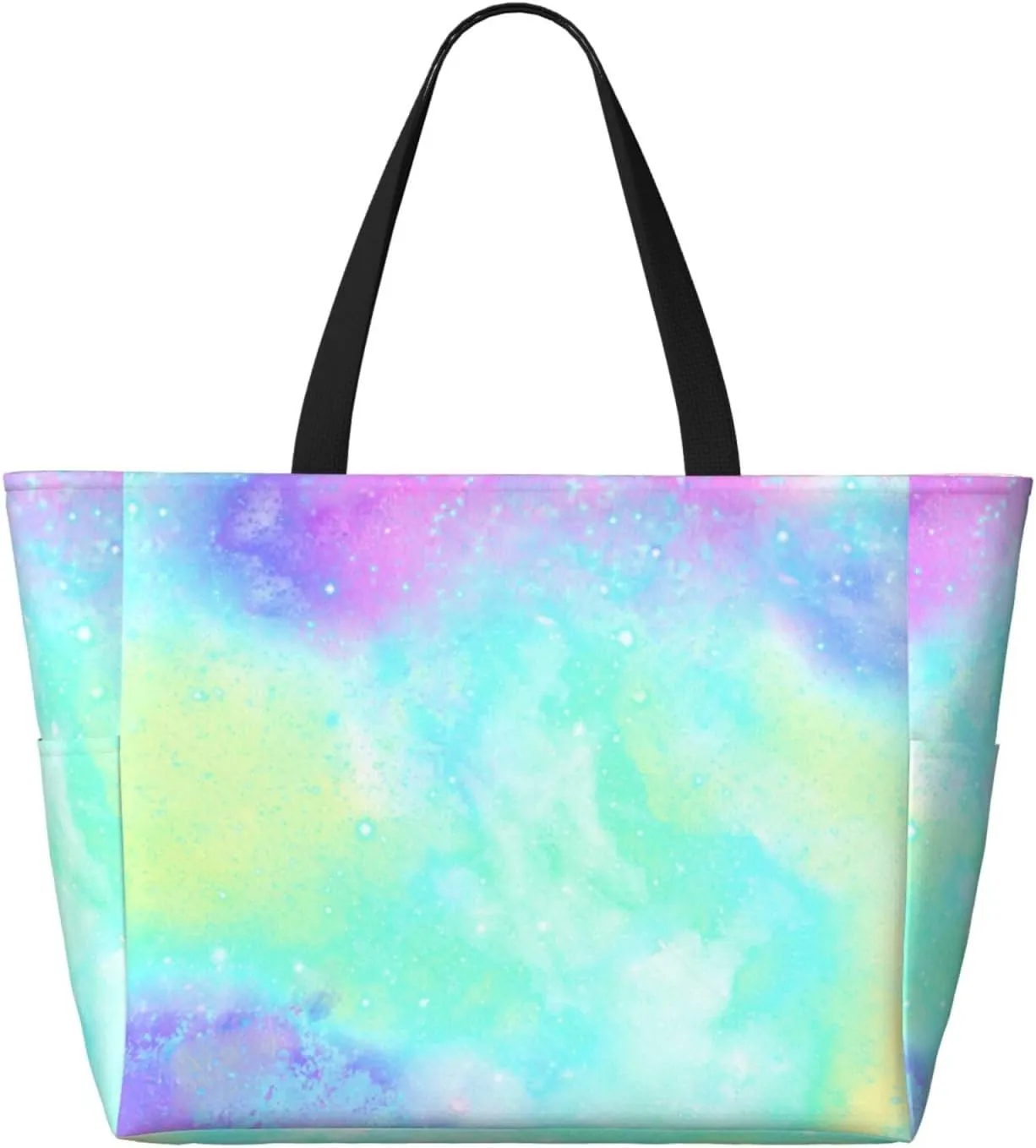 Women's Beach Tote Bag Large Waterproof Travel Bags with Pockets Sandproof Handbag for Camping Gym Pool