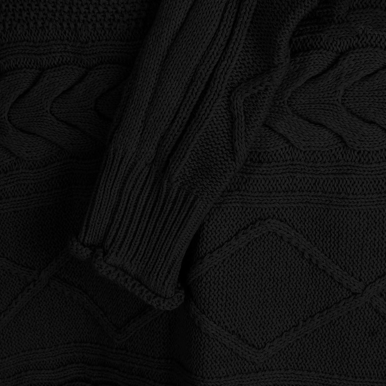 Womens Fall Clothes Fisherman Cable Knit Sweater Mock Neck Lantern Sleeve Knit Top Comfy Clothes for Flying