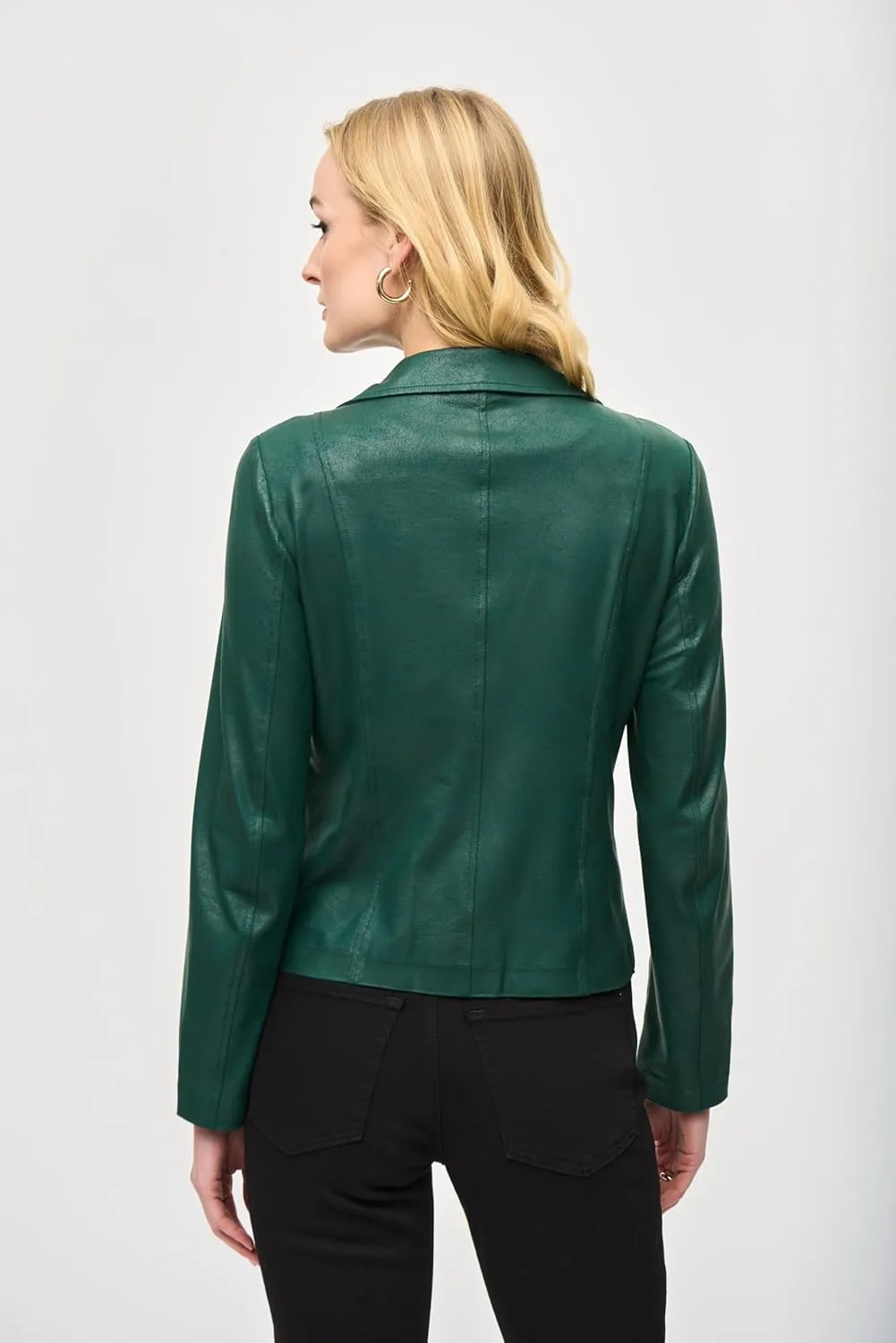 Women's Foiled Knit Moto Jacket