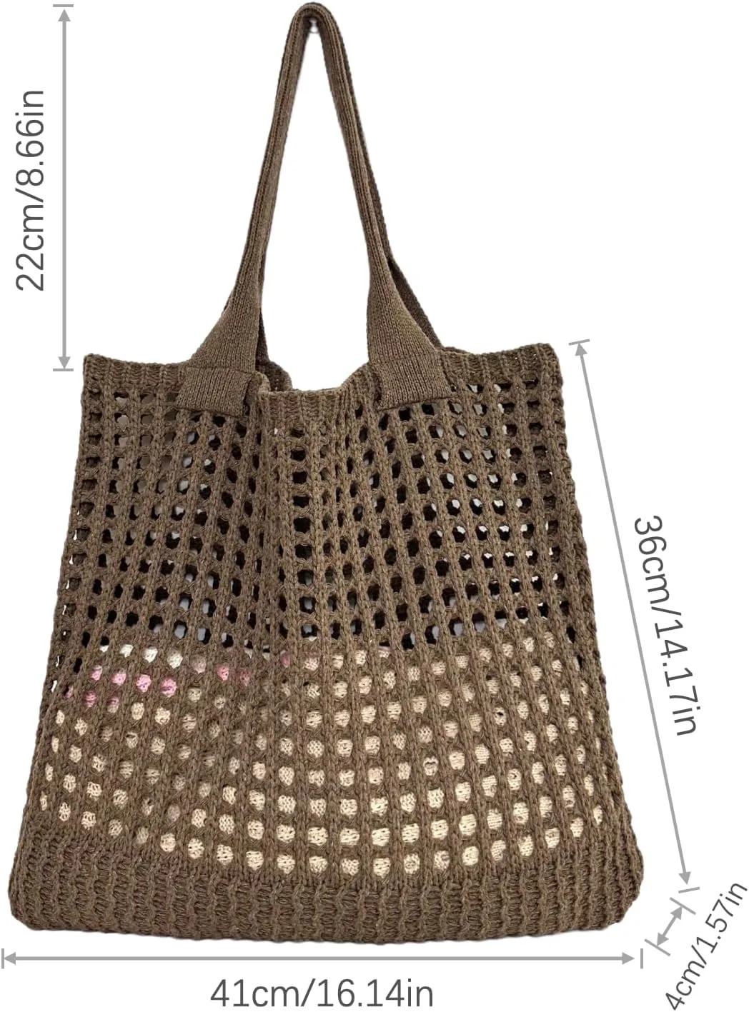 Women's large beach handbags Cute tote bags Large knit bag Aesthetic beach crochet bag for Travel