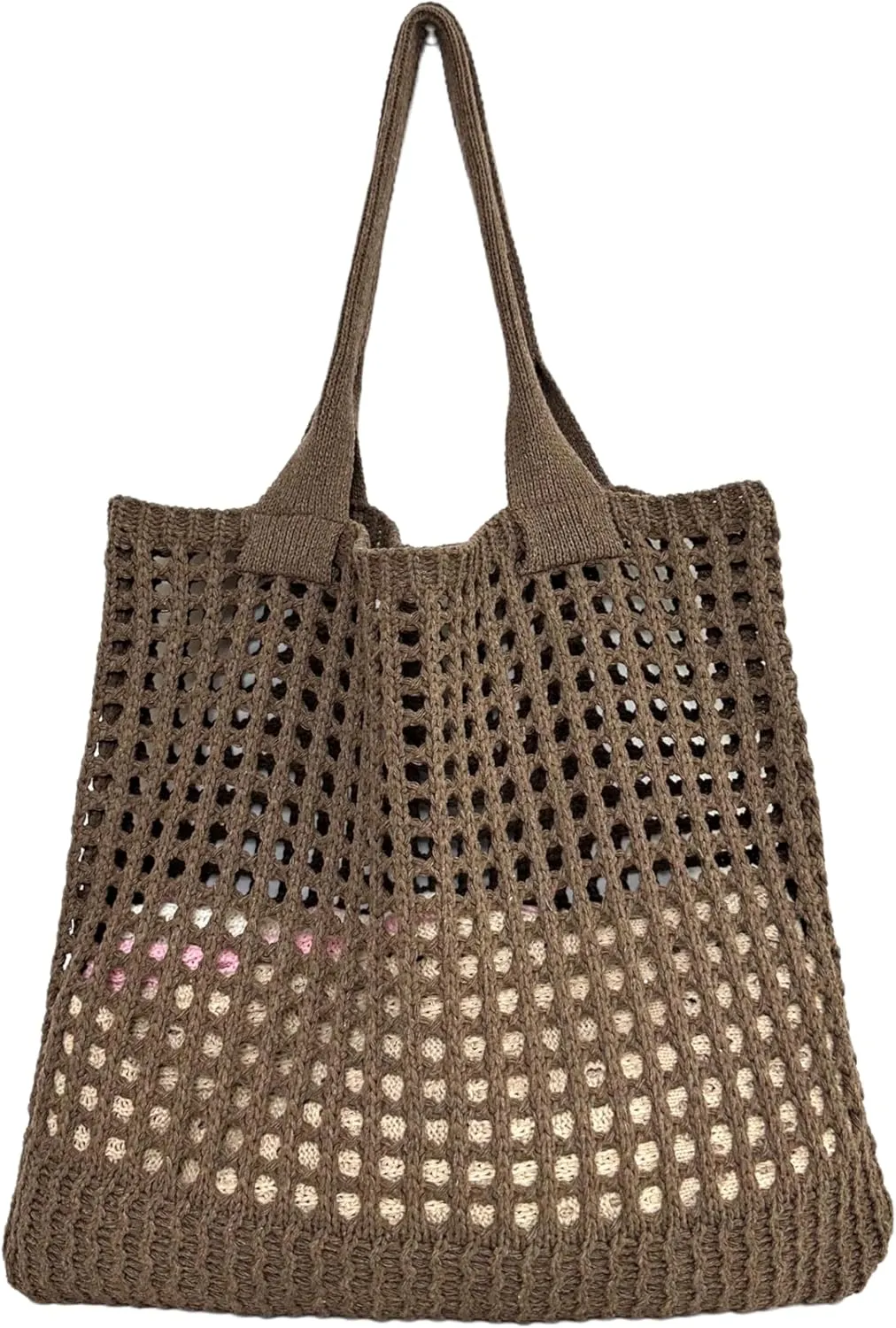Women's large beach handbags Cute tote bags Large knit bag Aesthetic beach crochet bag for Travel