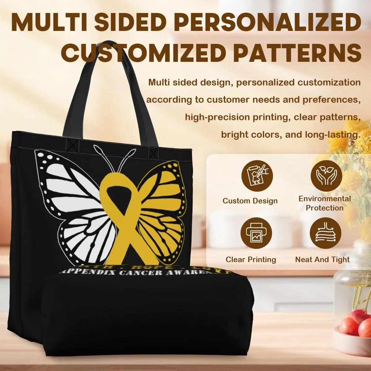 Women's Men Large Kitchen Reusable Grocery Bags Shoulder Bags With Zipper Beach Shopping Bag for Outdoors