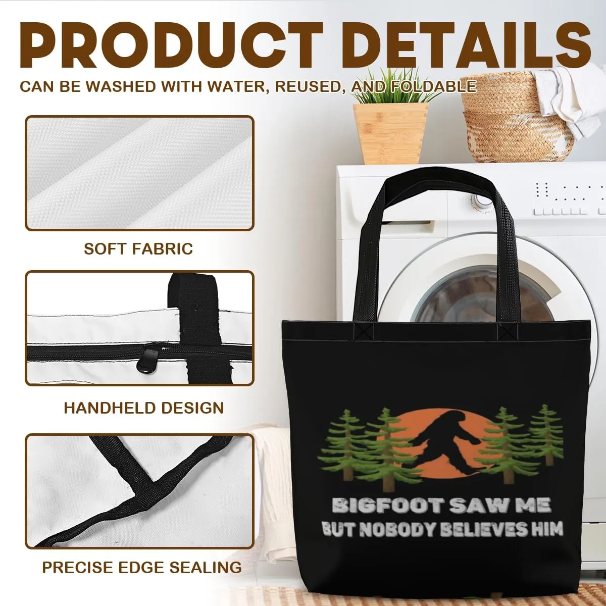 Women's Men Large Kitchen Reusable Grocery Bags Shoulder Bags With Zipper Beach Shopping Bag for Outdoors