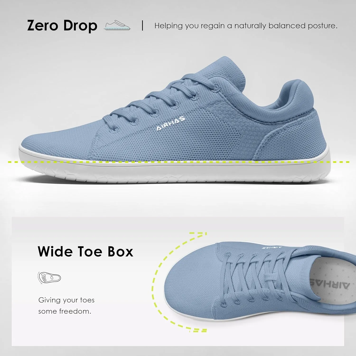 Womens Minimalist Barefoot Shoes Zero Drop Wide Toe Box Shoes Lightweight Casual Fashion Sneakers for Women