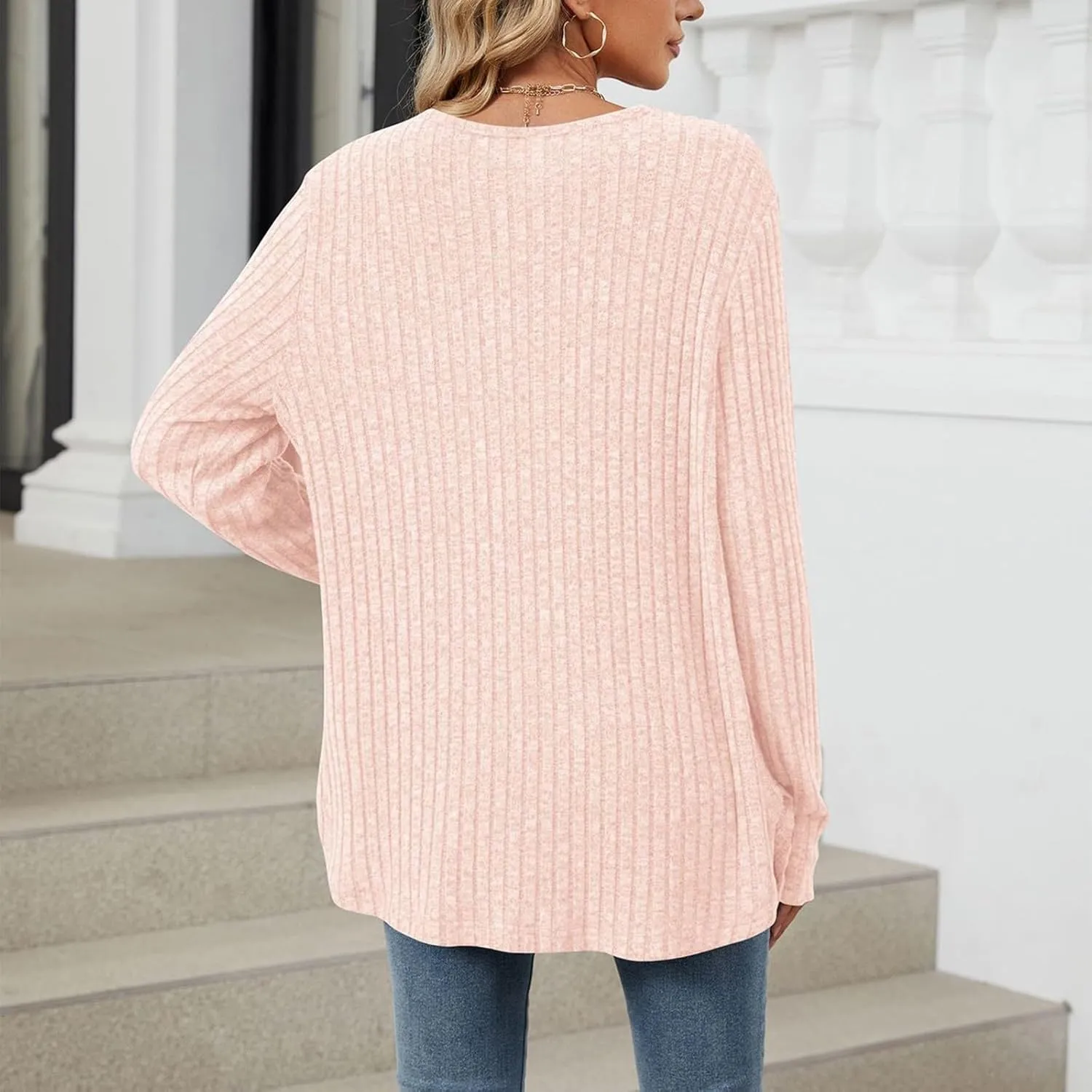 Womens Open Front Cardigan Lightweight Casual Long Sleeve Knit Sweaters Solid Color Outwear Fall Loungewear