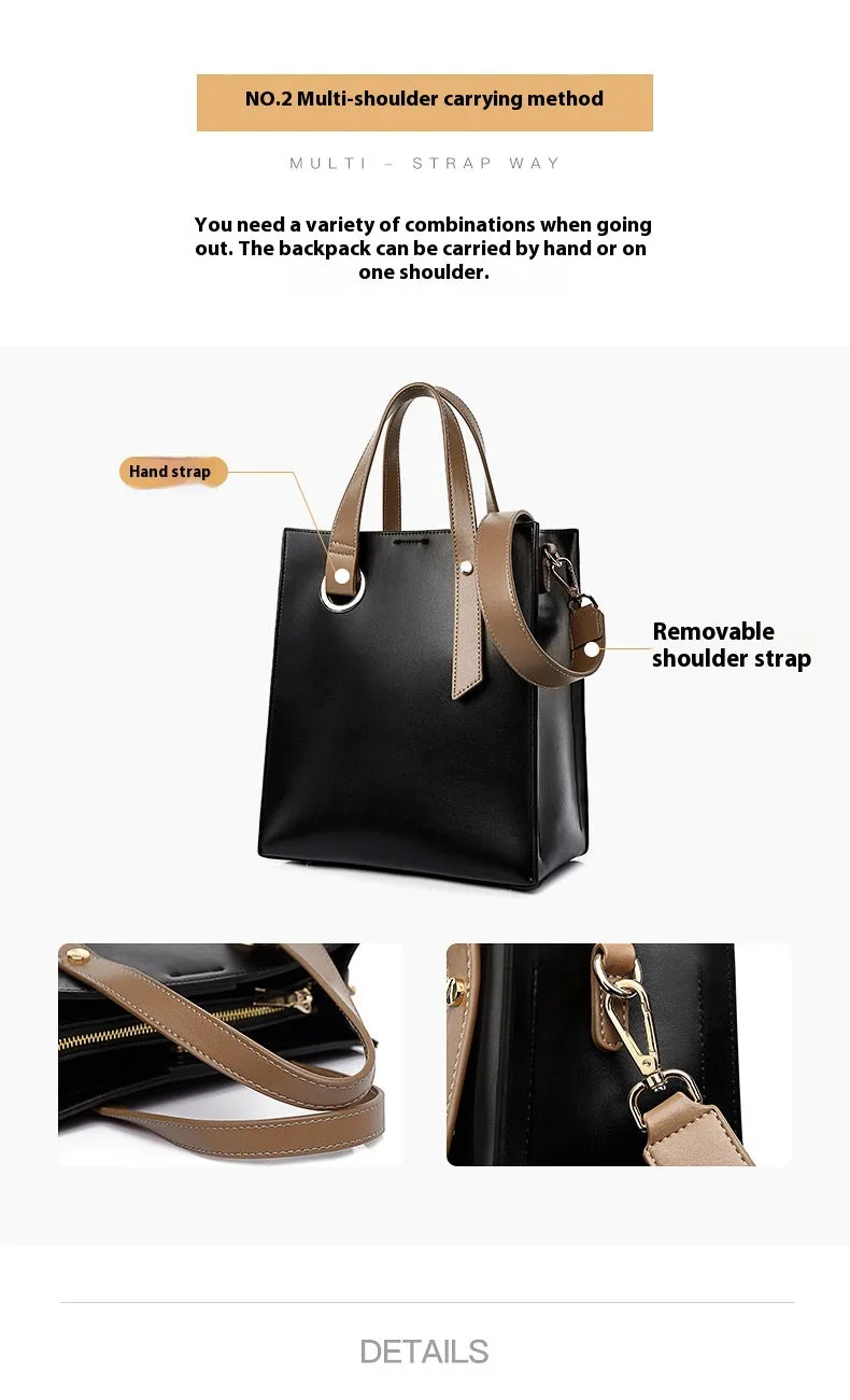 Women’s Shoulder Bag - Wide Strap Casual PVC