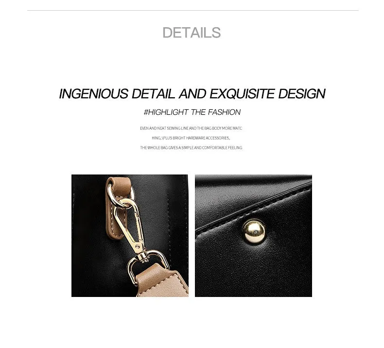Women’s Shoulder Bag - Wide Strap Casual PVC