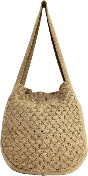 Women's Shoulder Handbags Cute tote bags Aesthetic Crocheted bags Large knit bag Shopping bag for Travel