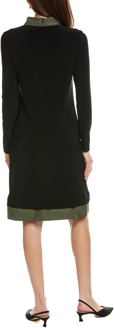 Women's Silky Knit and Memory Trapeze Dress