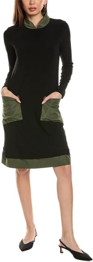 Women's Silky Knit and Memory Trapeze Dress