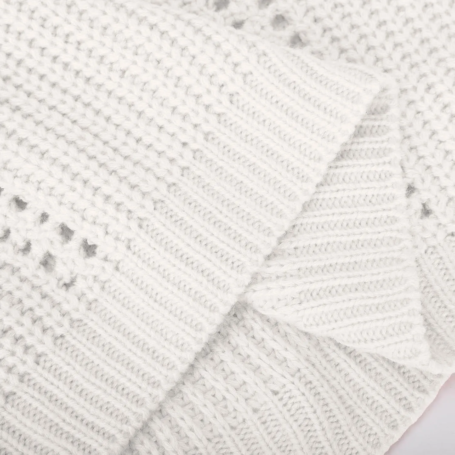 Women's Warm Knit Pullover Tops Chunky Cable Knit Pullover 2023 Fashion Sweaters Long Sleeve Crewneck Knitwear
