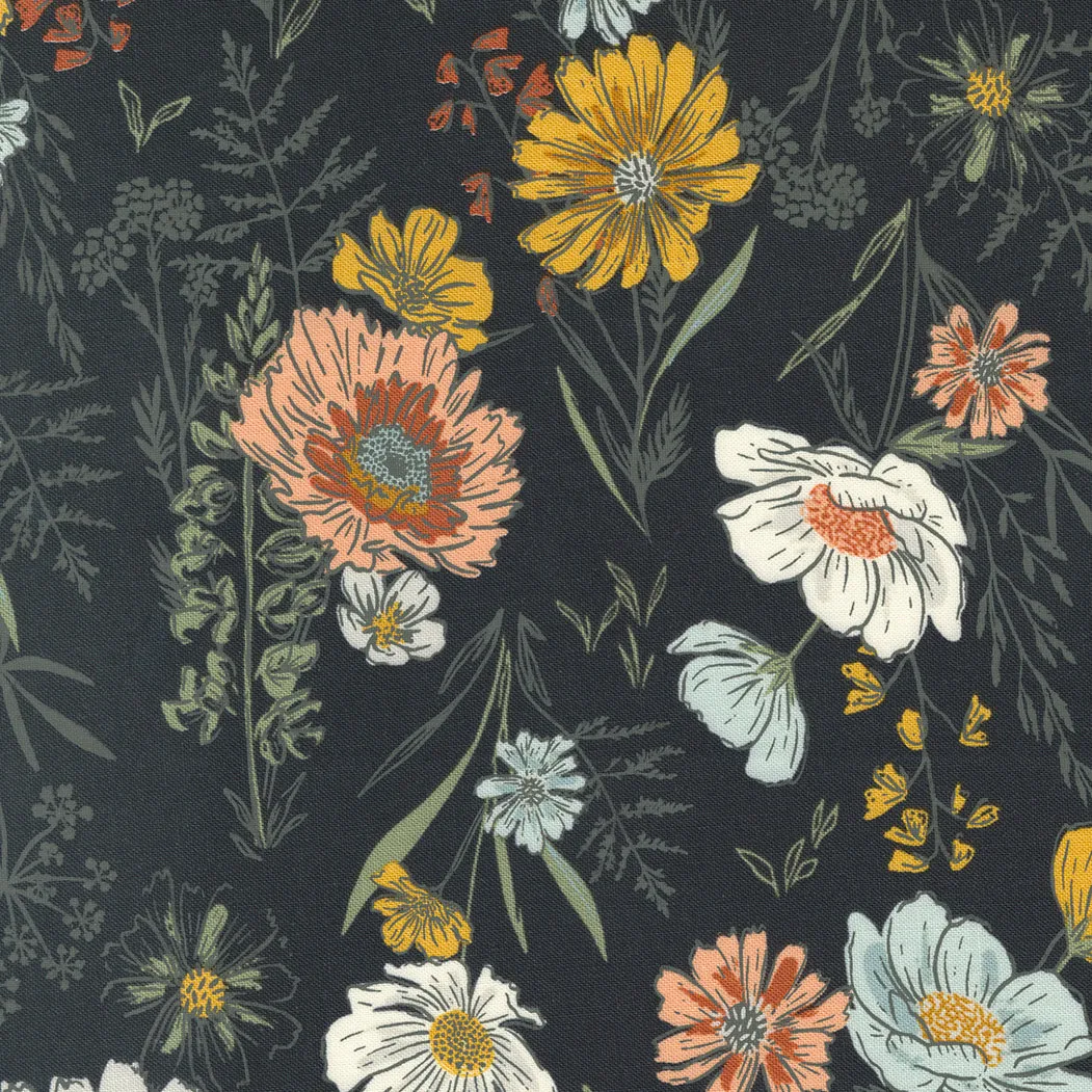 Woodland Wildflowers - Charcoal