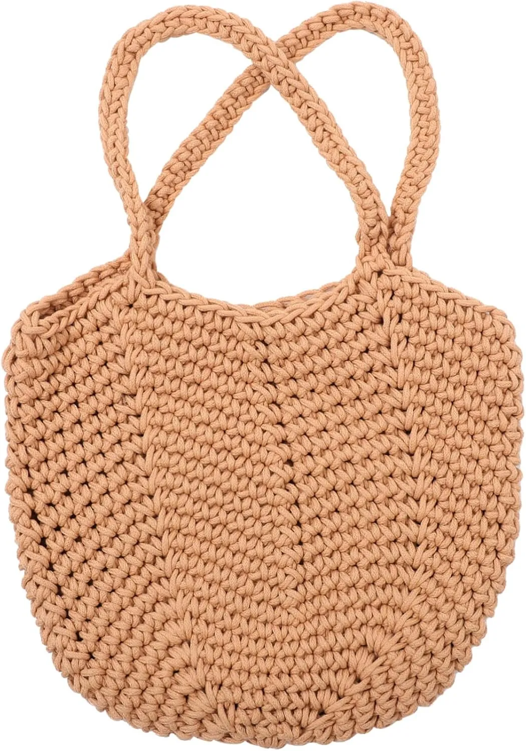 Woven Cotton Tote Bag for Women Capacity Handbag Stylish Beach Bag with Durable Craftsmanship for Daily Use and Shopping
