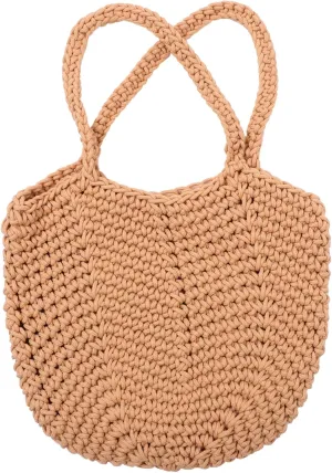 Woven Cotton Tote Bag for Women Capacity Handbag Stylish Beach Bag with Durable Craftsmanship for Daily Use and Shopping