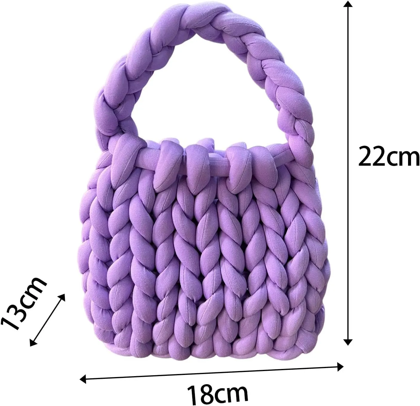 Woven Crochet Handbag for Women - Casual Knit Pouch for Summer Outings