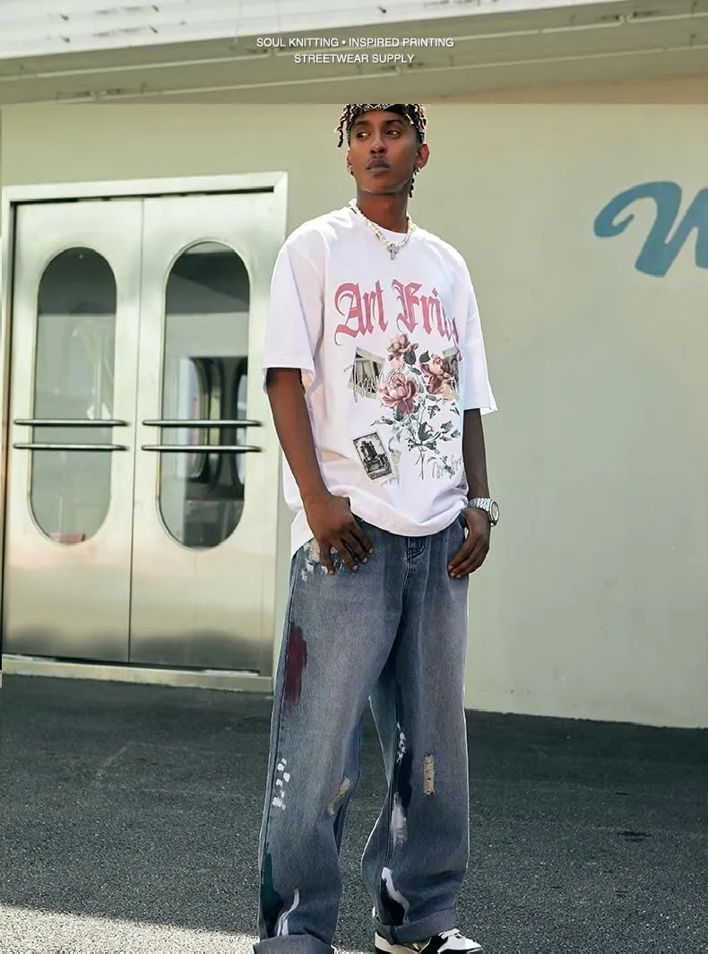 Y2k Baggy Jeans Men Vintage Hip Hop Streetwear Jeans Harajuku Loose Pants Men