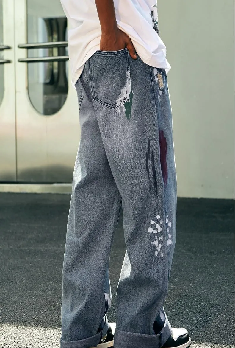 Y2k Baggy Jeans Men Vintage Hip Hop Streetwear Jeans Harajuku Loose Pants Men