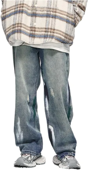 Y2k Baggy Jeans Men Vintage Hip Hop Streetwear Jeans Harajuku Loose Pants Men