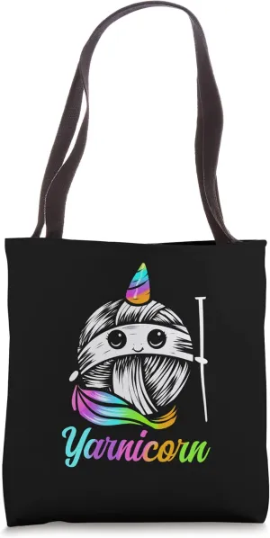 Yarnicorn - Cute Knitting and Yarn Unicorn Tote Bag