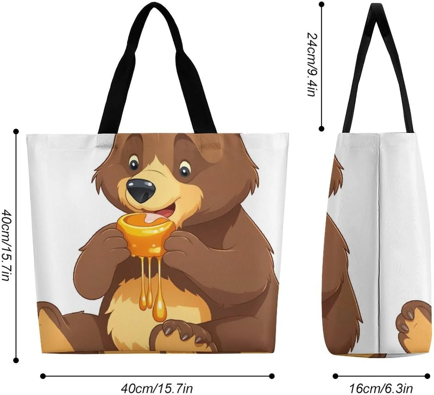Yellow Rose Tote Bags, Reusable Grocery Bags, Large Shopping Bag, Shoulder Bag for Women